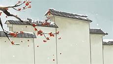 故宫宫墙梅花雪景图